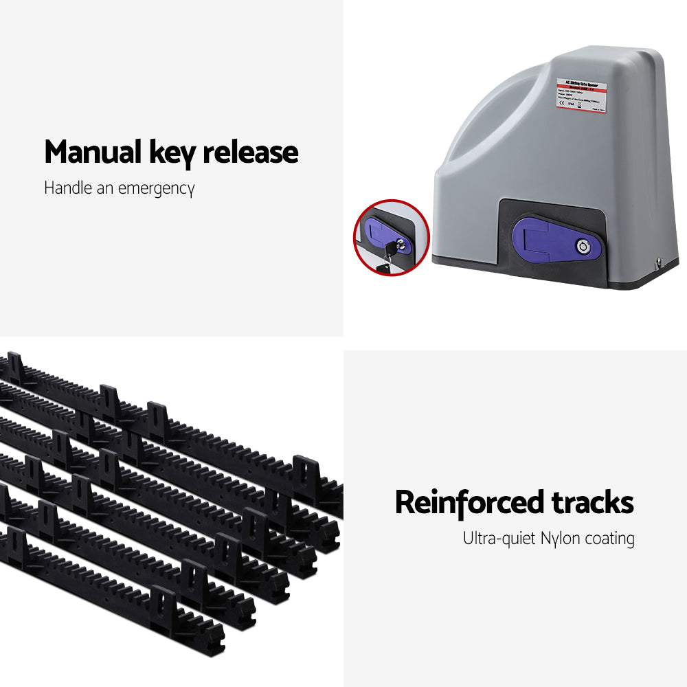 Automatic Sliding Gate Opener Lockm Kit with Keypad 6M 800KG