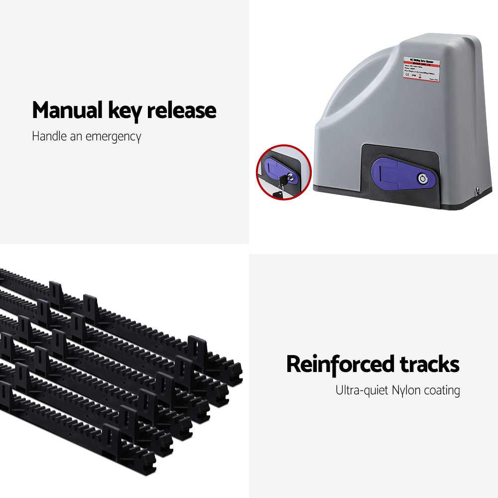 LockM Sliding Gate Opener 800KG 6M Hardware Kit
