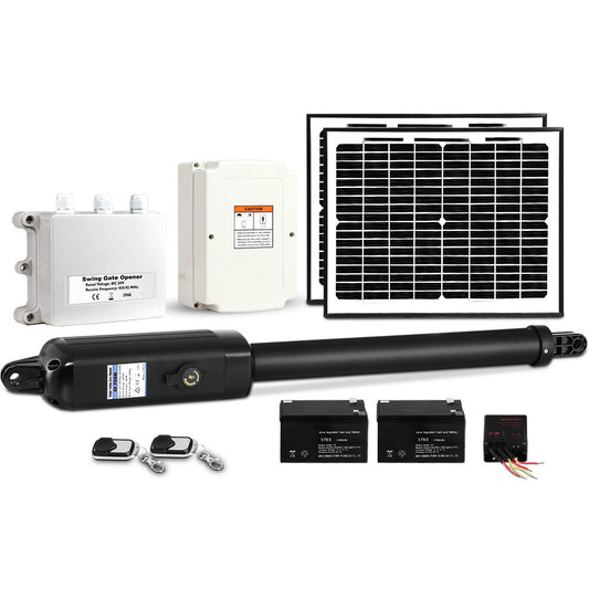 Swing Gate Opener 500KG Automatic Solar Power Remote Control