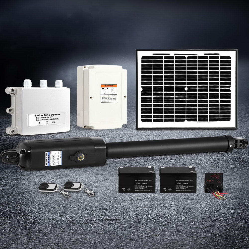 Solar Swing Gate Opener Kit 500KG, Automatic