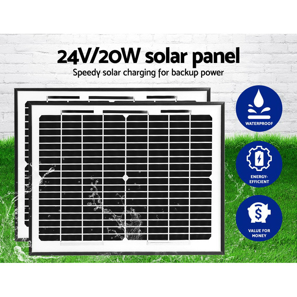 Swing Gate Opener Auto 20W Solar Power Remote Control 800KG