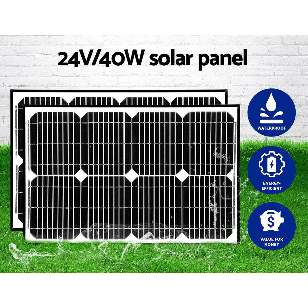 Swing Gate Opener Auto 40W Solar Power Remote Control 800KG