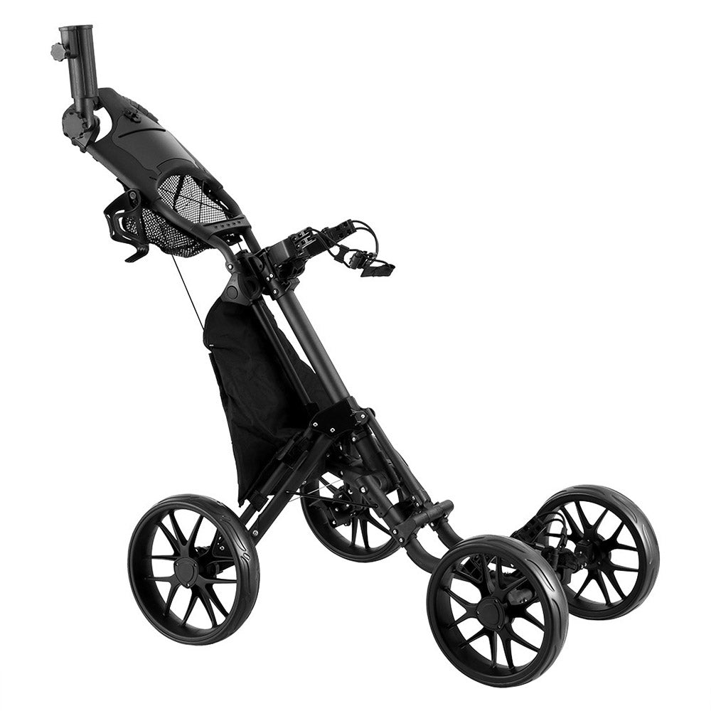 Golf Buggy Foldable Trolley with Umbrella and Bottle Holder