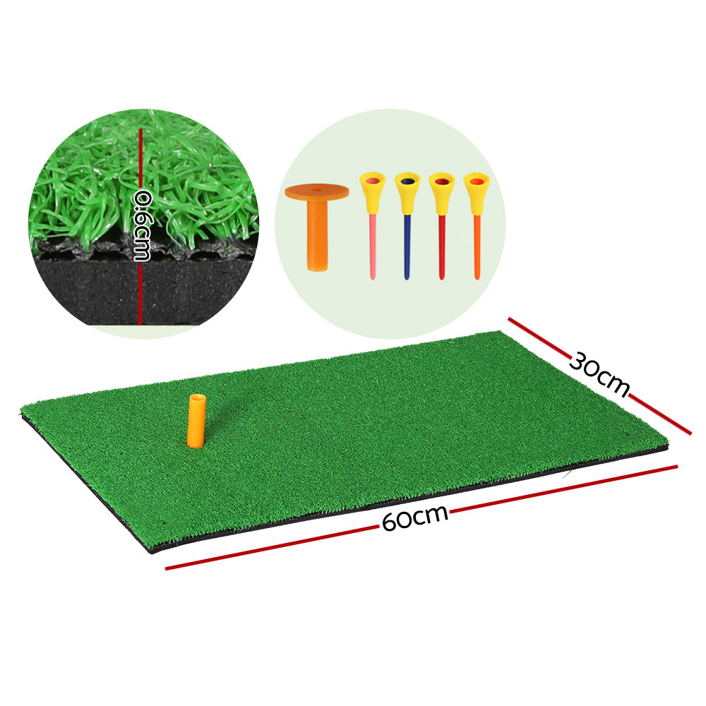 Golf Hitting Practice Mat Portable Driving˝ˇRange˝ˇTraining Aid 60x30cm