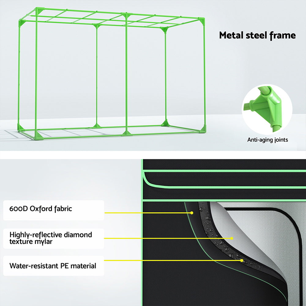 Grow Tent Kit 300x150x200cm Hydroponics Indoor Plant Grow System