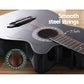 Acoustic guitar alpha with caster wheels and side handle rail