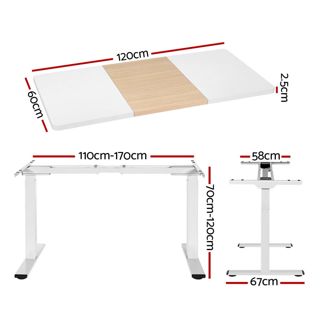 Standing Desk Motorised Dual Motor 120CM