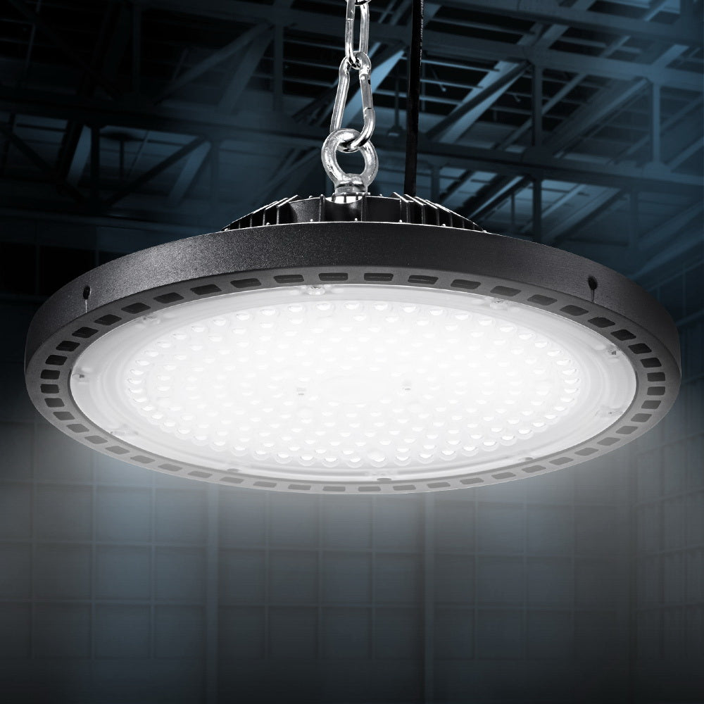 LED High Bay Light 150W Industrial Workshop Warehouse Gym - Black