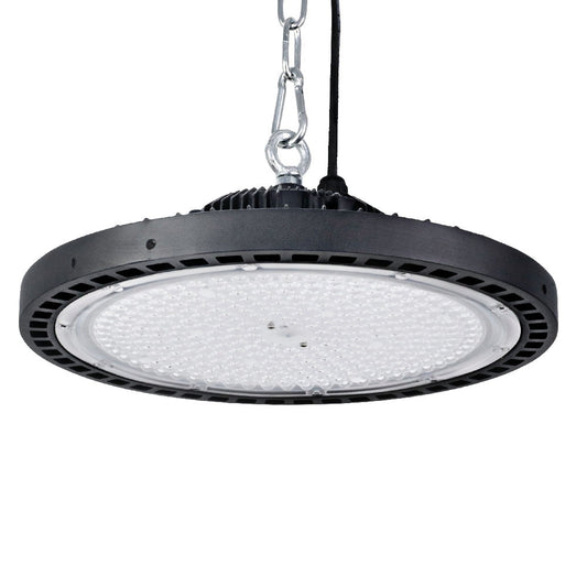 LED High Bay Light 200W Industrial Workshop Warehouse Gym - Black