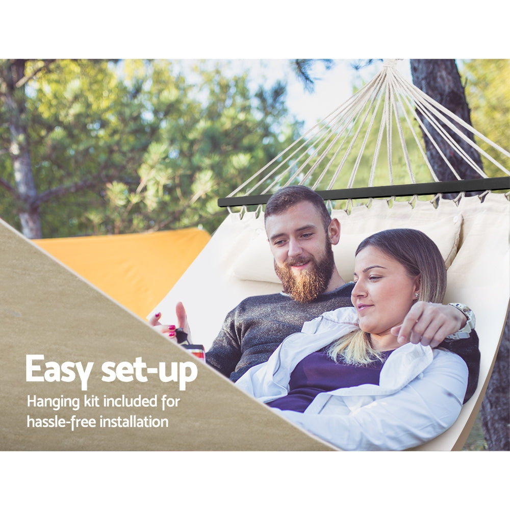 Swing Double Hammock Bed - Cream