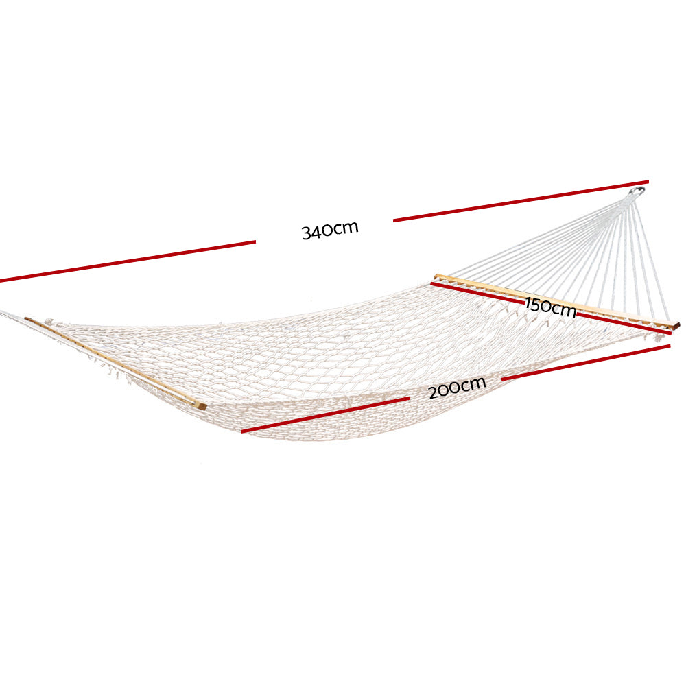 Double Hammock Bed, Swing, Cream