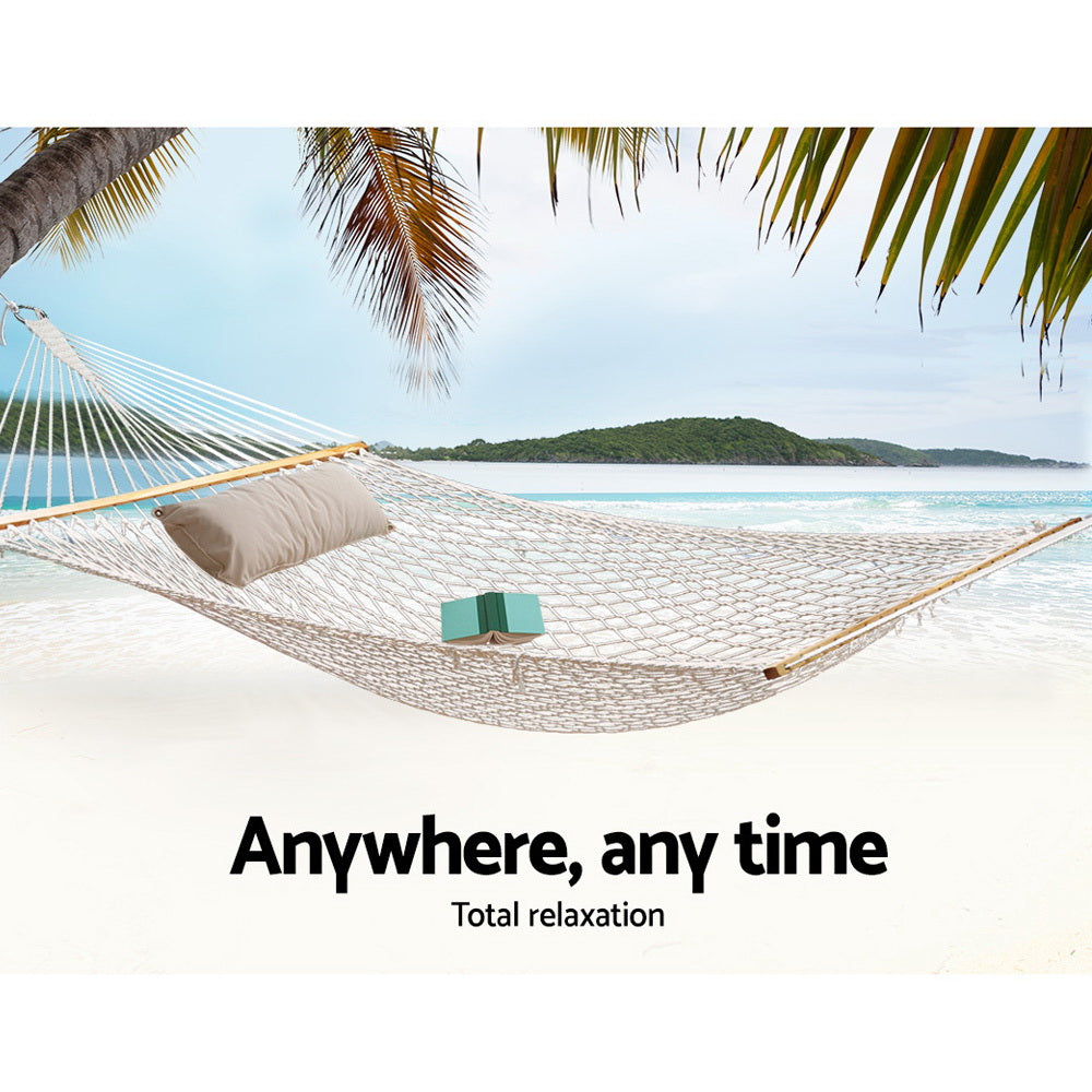 Double Hammock Bed, Swing, Cream