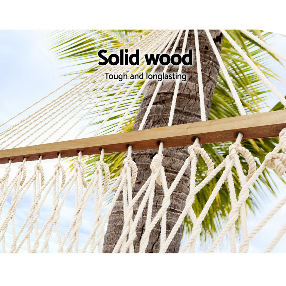 Double Hammock Bed, Swing, Cream