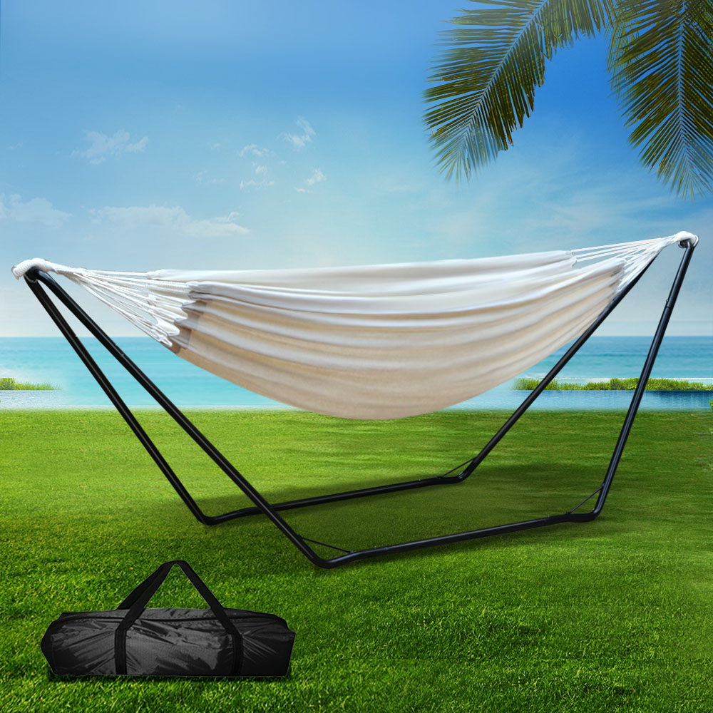 Bed frame with hammock stand kit hm u