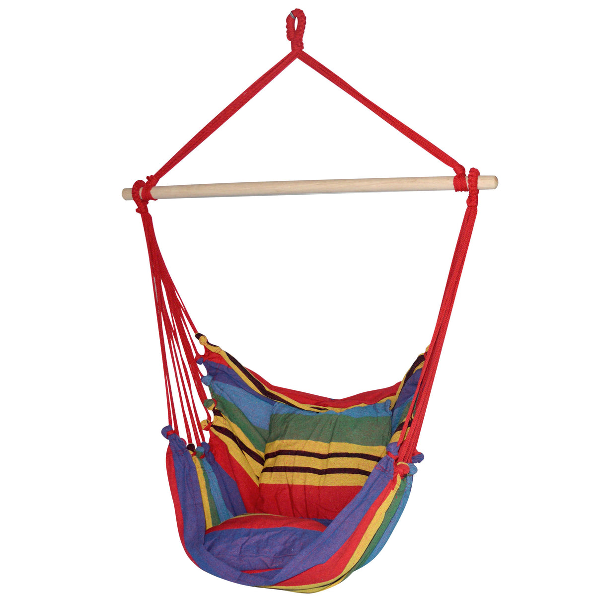 Hammock Swing Chair with Cushion - Multi-colour