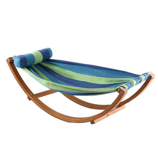 Kids Timber Hammock Bed Swing, Blue