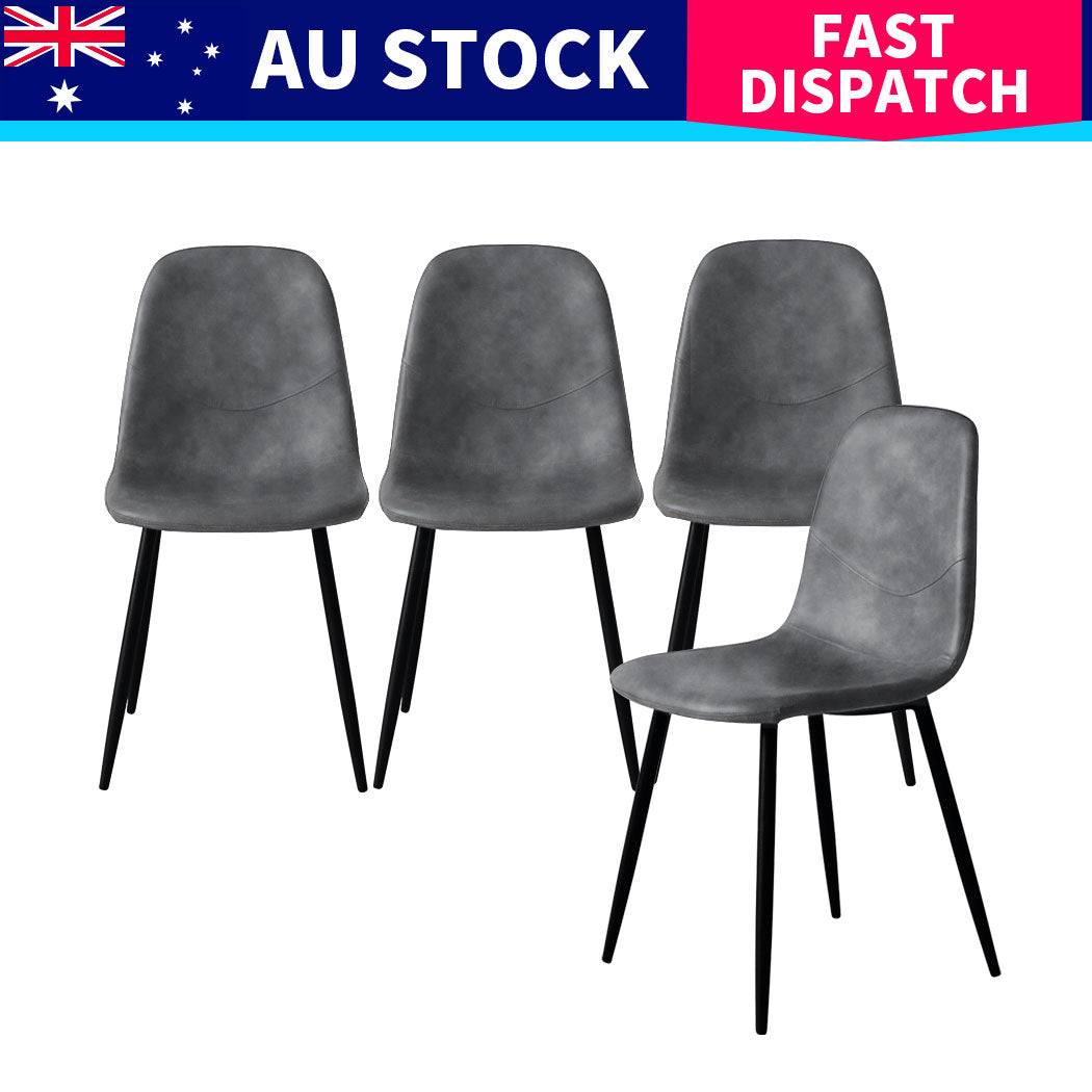 Levede 8x Dining Chairs Kitchen Eames