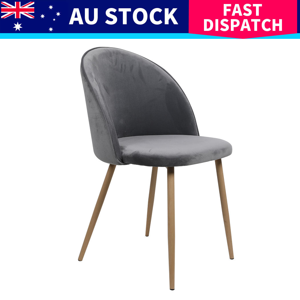 Levede 4x Dining Chairs Seat French Grey
