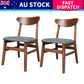 Levede 4xDining Chairs Kitchen Chair