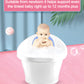 Blue Baby Bath With Backrest & Bum Bump Support