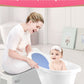 Blue Baby Bath With Backrest & Bum Bump Support