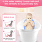 Blue Baby Bath With Backrest & Bum Bump Support
