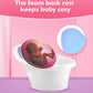 Blue Baby Bath With Backrest & Bum Bump Support
