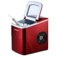 Portable Ice Cube Maker Machine 2L Home Bar Benchtop Easy Quick - Red