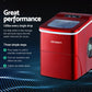 Portable Ice Cube Maker Machine 2L Home Bar Benchtop Easy Quick - Red