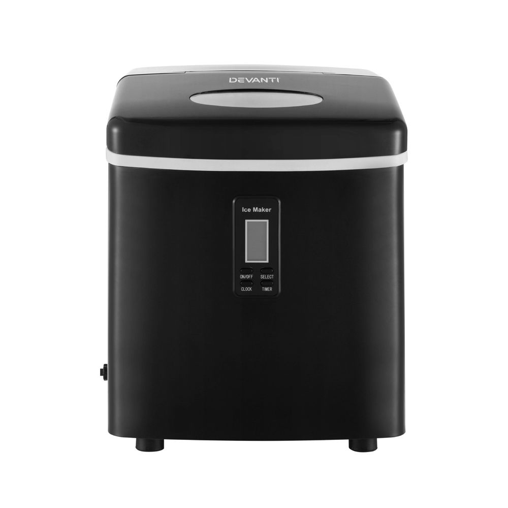 Ice Cube Maker 3.2L Portable Machine Benchtop Counter - Black