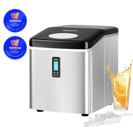 Portable Ice Cube Maker 3.2L, Stainless Steel