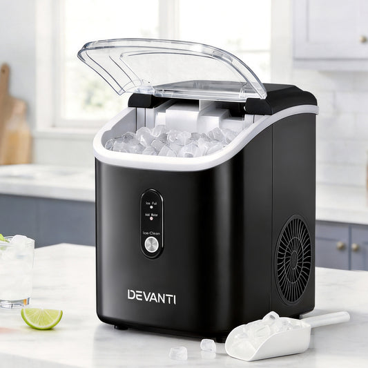 Portable Ice Maker Machine Nugget with Ice Cube 15kg Bar Countertop