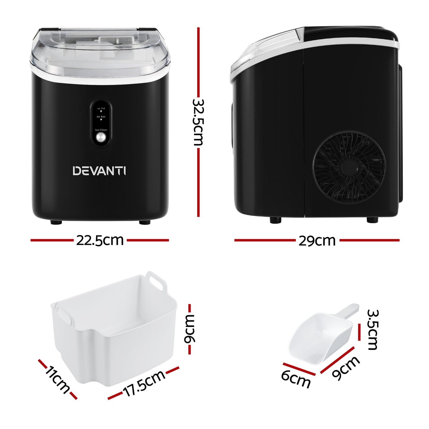 Portable Ice Maker Machine Nugget Cube