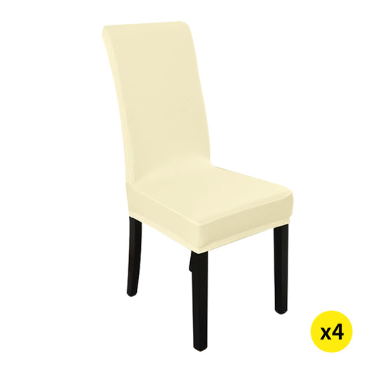 4x Stretch Elastic Chair Covers Dining