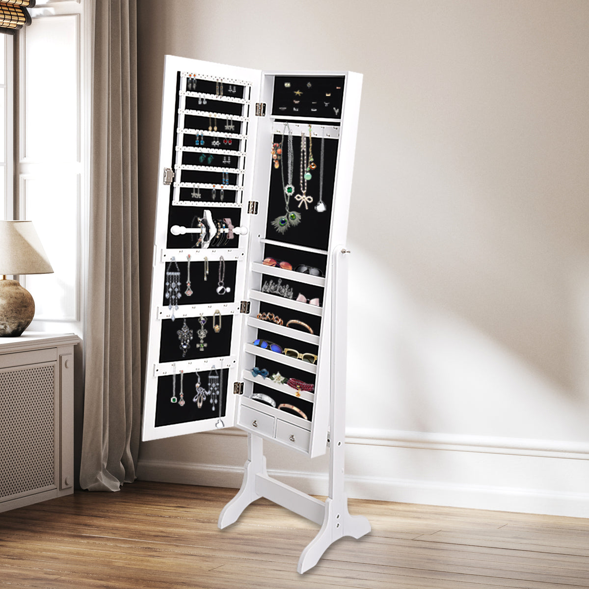 Levede Mirror Jewellery Cabinet Makeup