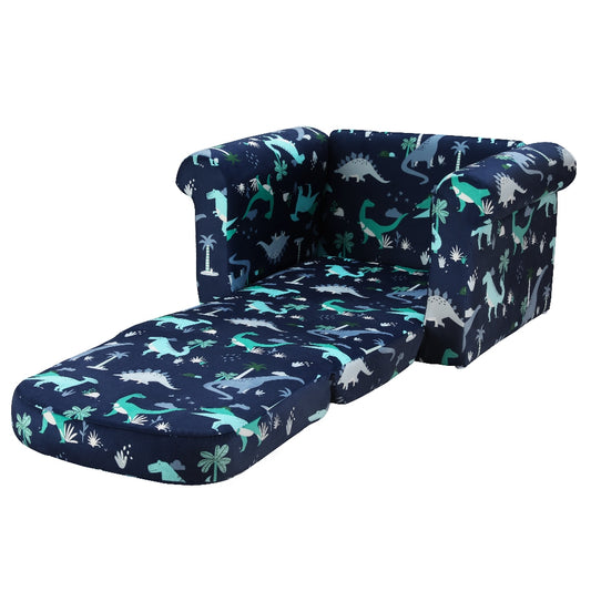 Kids Sofa 1 Seater Children Flip Open Couch