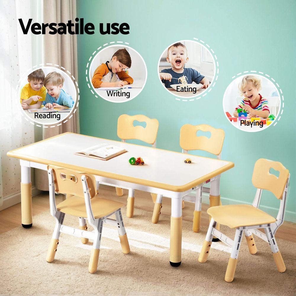 1 Table 4 Chairs Set Graffiti Ktc Gra