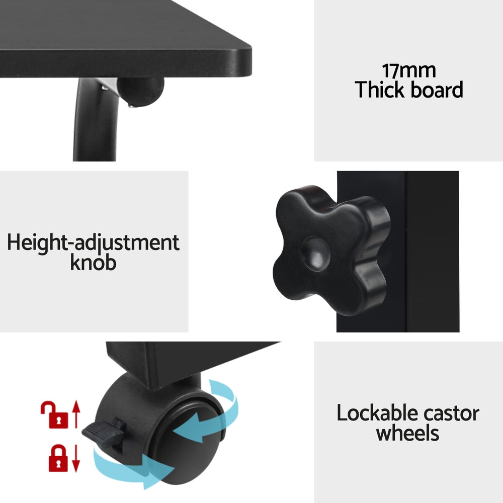Black Laptop Table Desk Portable 60 05