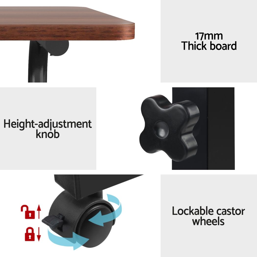 Laptop Table Desk Portable - Dark Wood