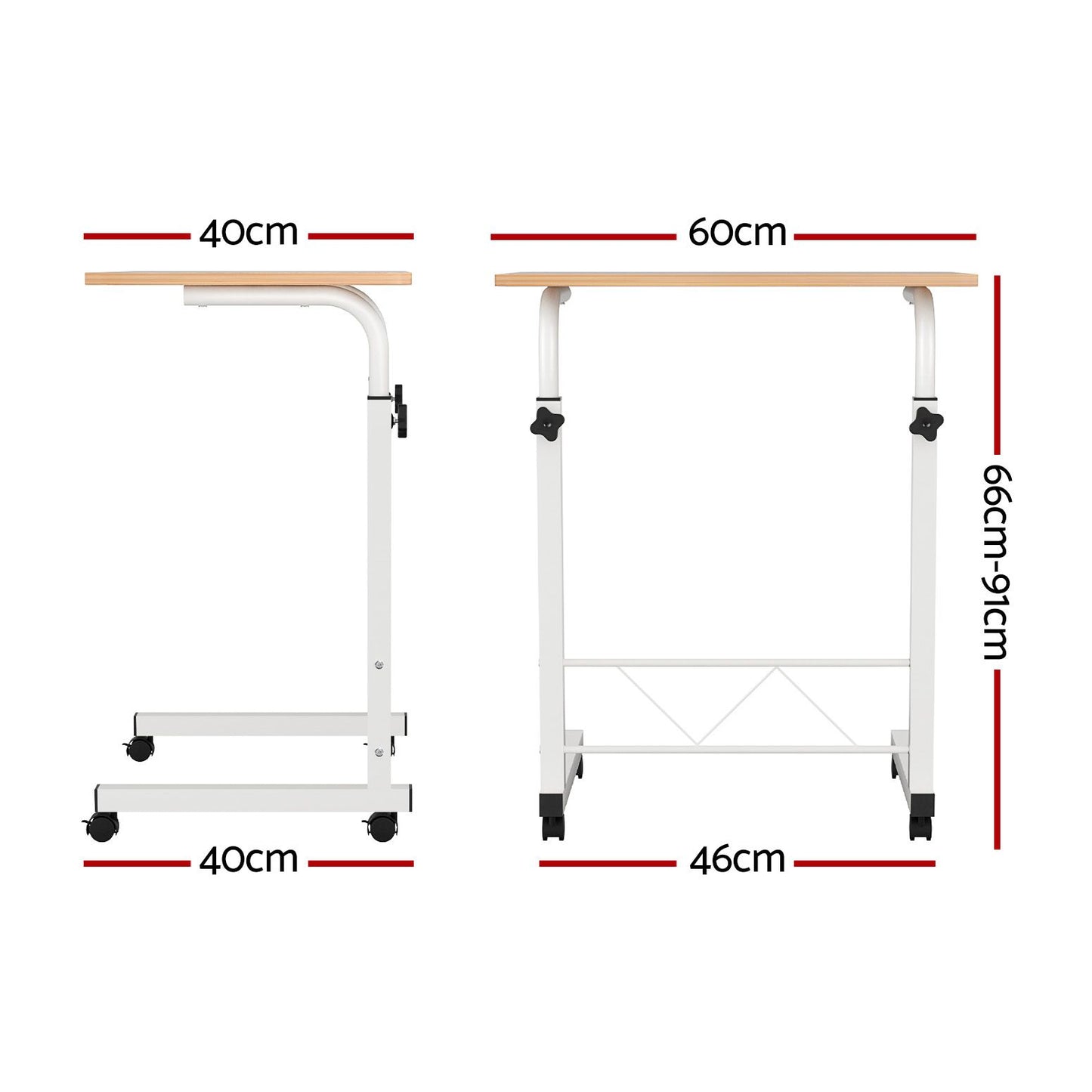 Laptop Table Desk Portable - Light Wood