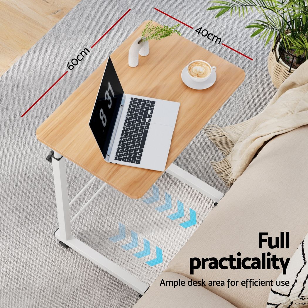 Laptop Table Desk Portable - Light Wood