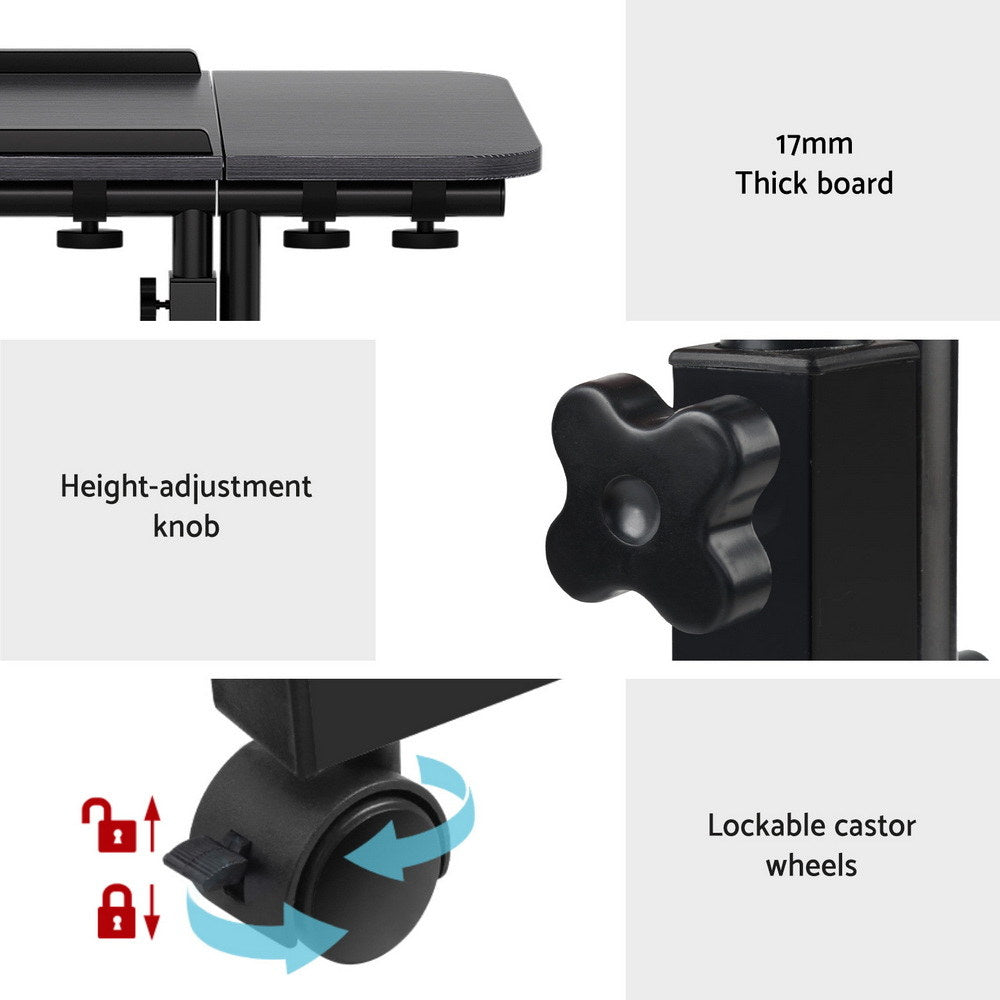 Desk with computer stand adjustable cooler fan