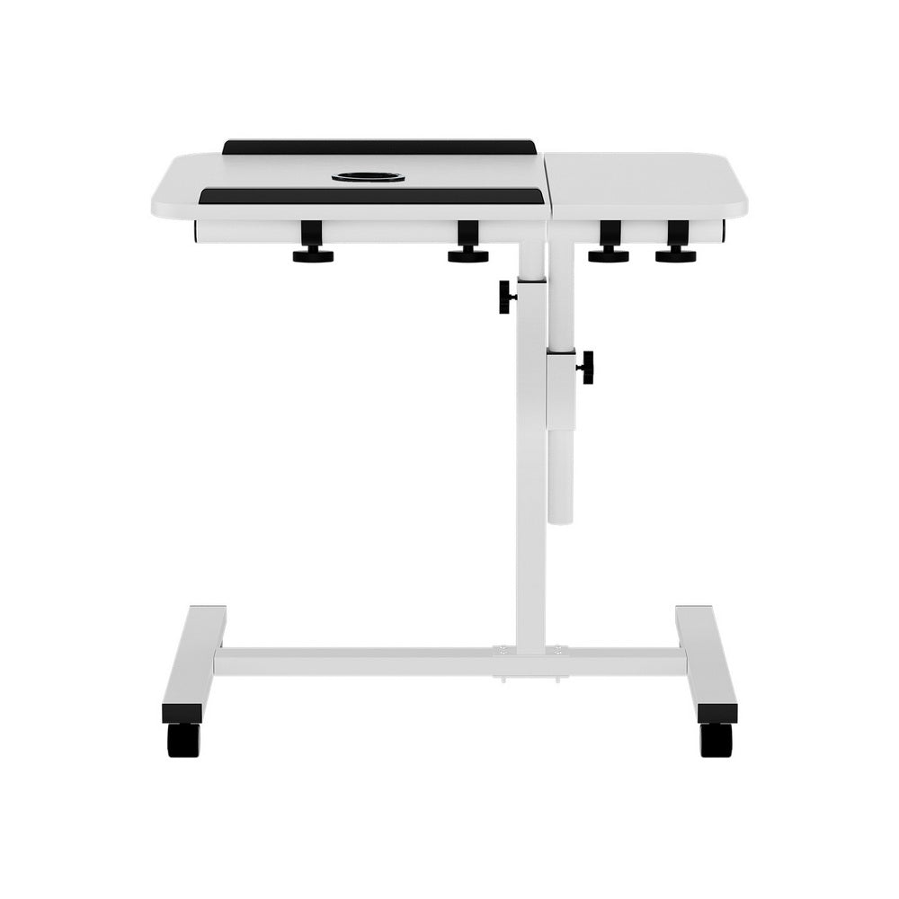 Computer Stand Adjustable with Cooler Fan White LA DESK
