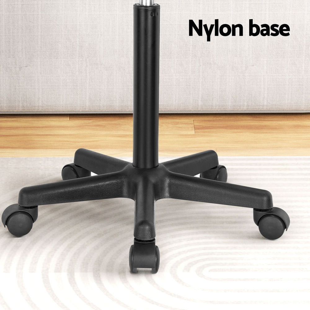 Laptop Desk Portable Height Adjustable Table CWheels 60CM Black