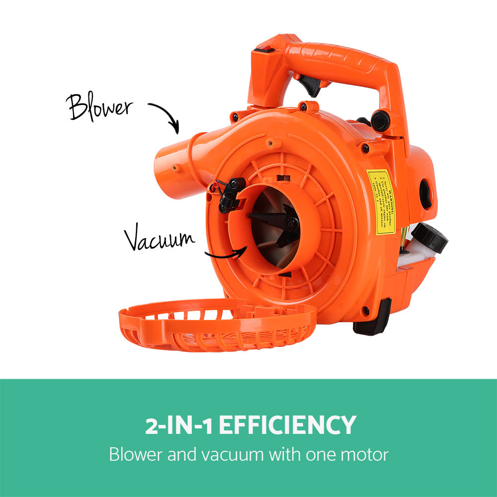 Petrol Blower and Vacuum 36CC - Orange & Black