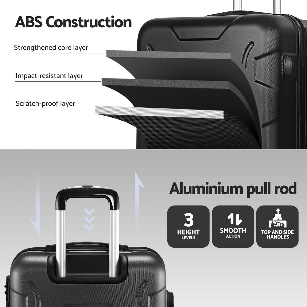 Luggage Travel Suitcase Set 28" Trolley Hard Case Strap Lightweight