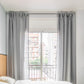 Marlow Satin Nickel Curtain Rod Steel Quiet Rail Pole Pommel Set Adjustable