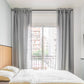Marlow Black Curtain Rod Steel Quiet Rail Pole Pommel Set Extendable