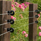 Traderight Electric Fence Insulators 120pc Ring Insulators PP+PE Black