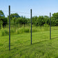 Garden U Fence Posts No Dig Metal Stakes Outdoor Yard Green 3ft 10Pack Green